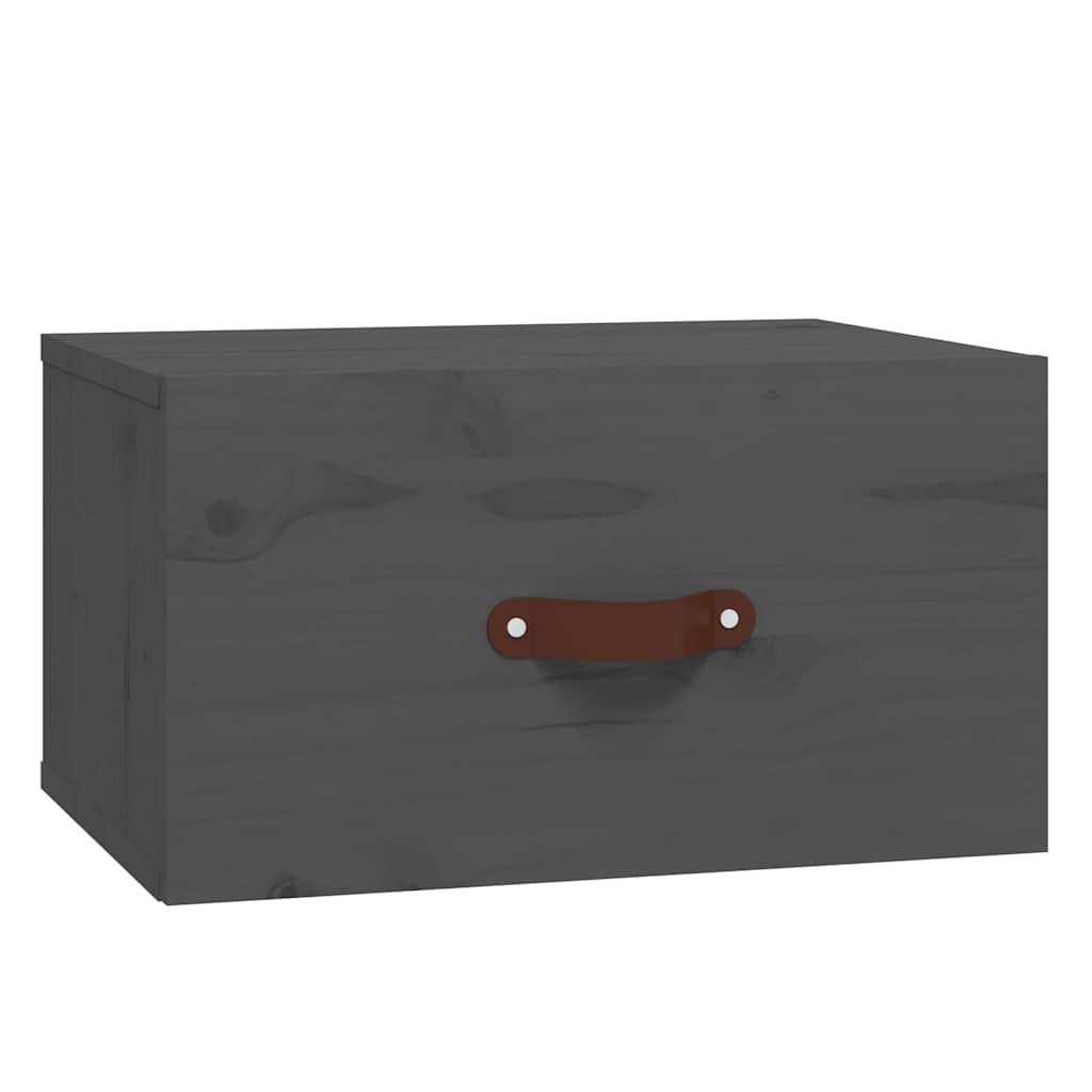 Zidni noćni ormarići 2 kom Siva 40 x 29,5 x 22 cm