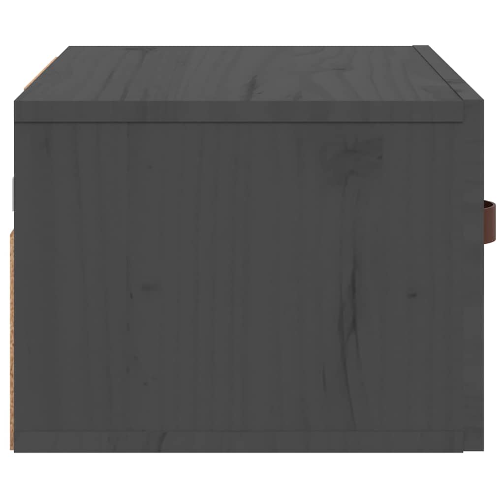 Zidni noćni ormarići 2 kom Siva 40 x 29,5 x 22 cm