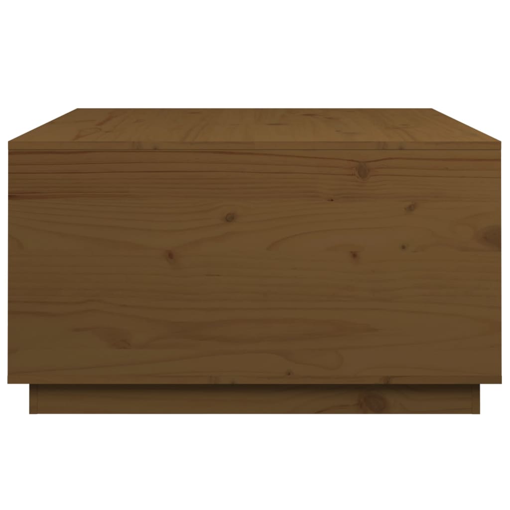 Stolić za kavu boja meda 80 x 80 x 45 cm od masivne borovine