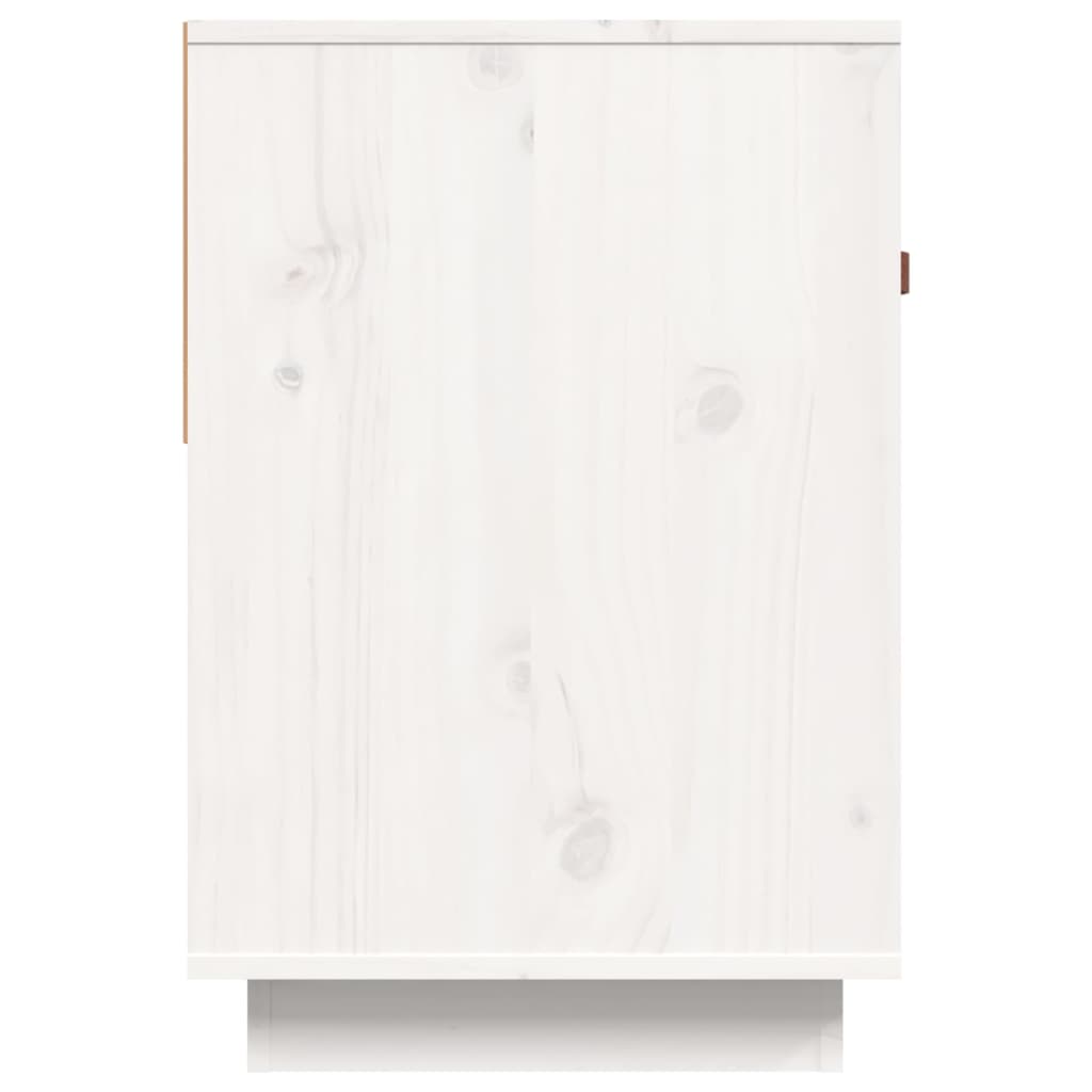 TV ormarić bijeli 90 x 40 x 60 cm od masivne borovine
