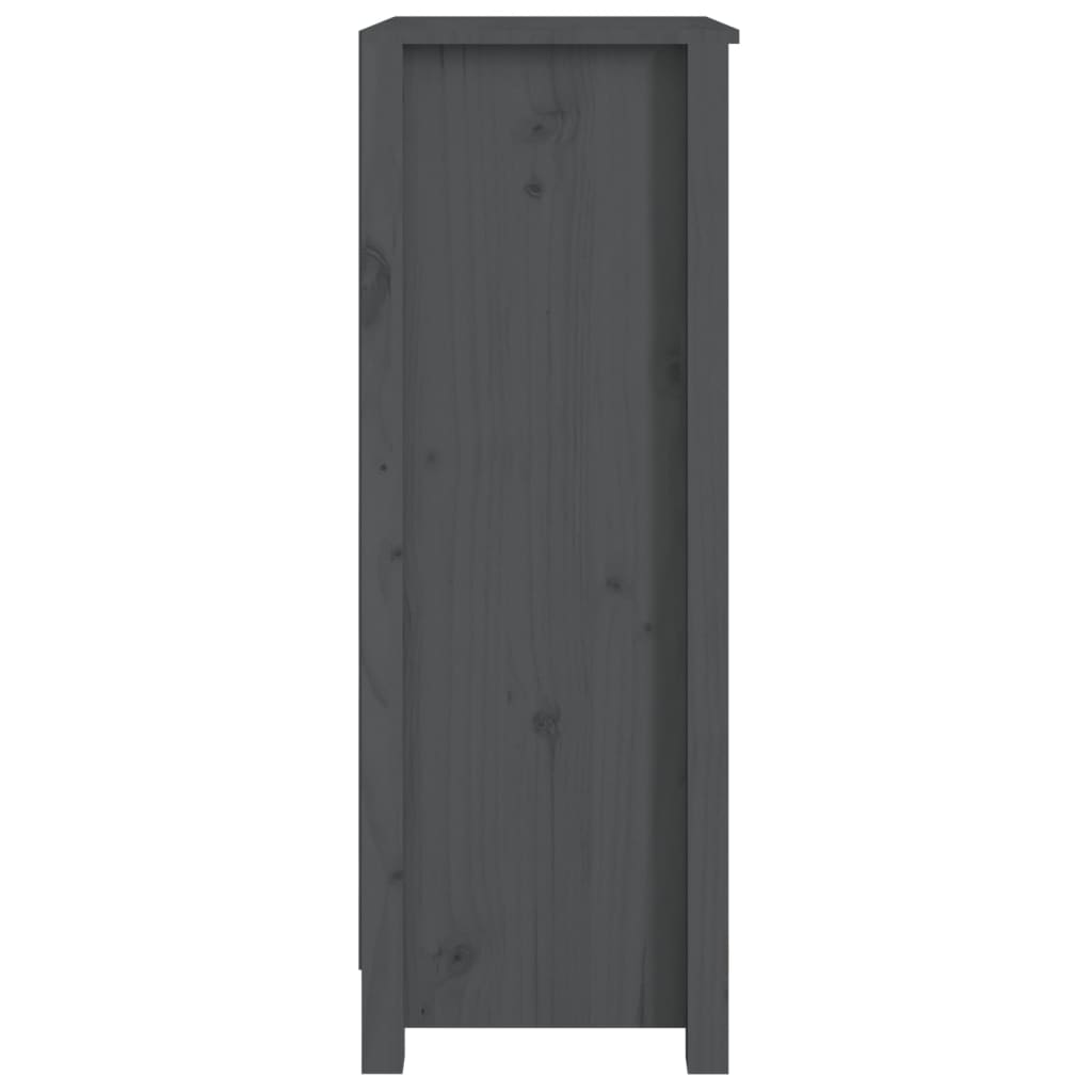 Ormarić za knjige Siva 50 x 35 x 97 cm od masivne borovine