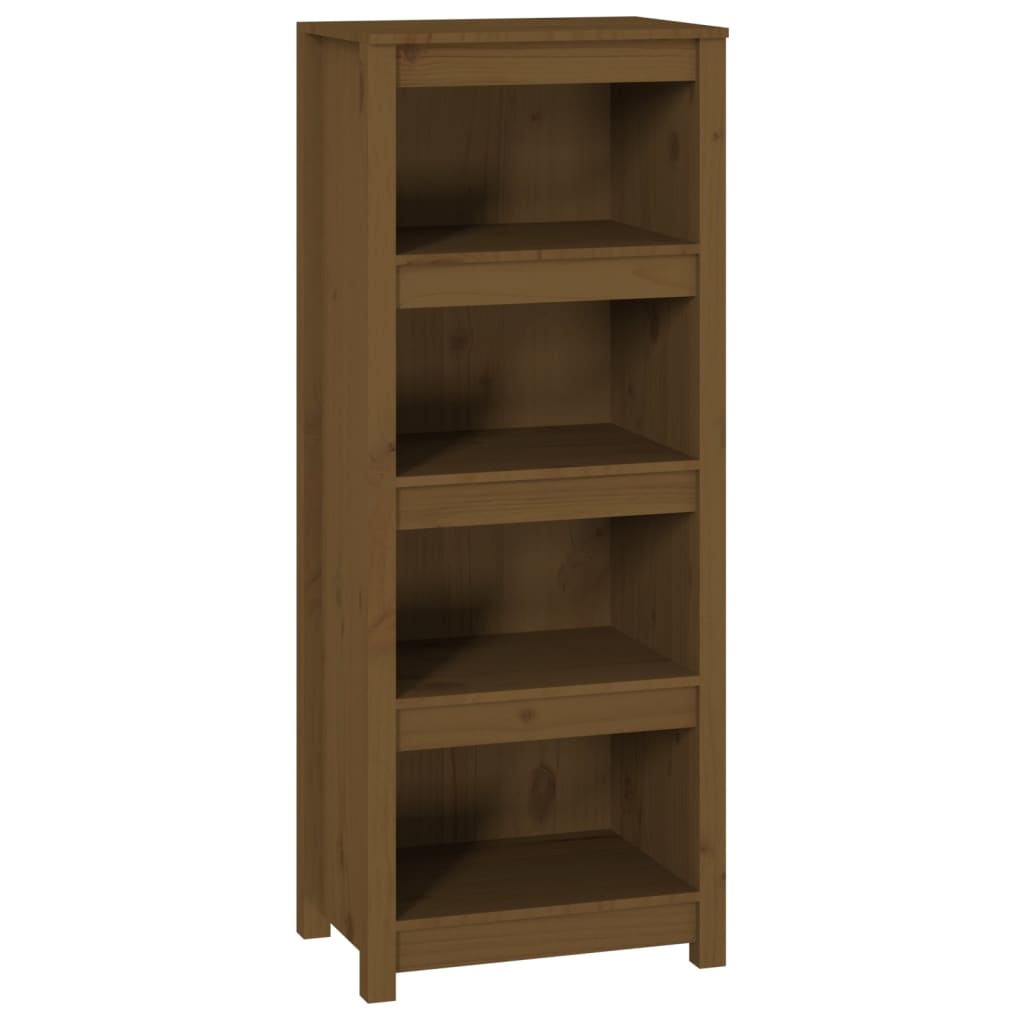 Ormarić za knjige boja meda 50x35x125,5 cm od masivne borovine
