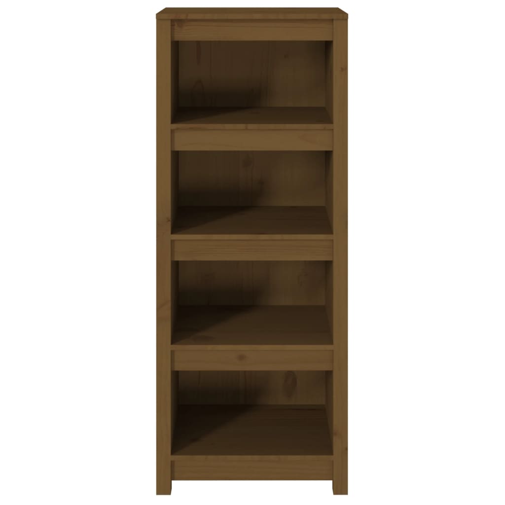 Ormarić za knjige boja meda 50x35x125,5 cm od masivne borovine