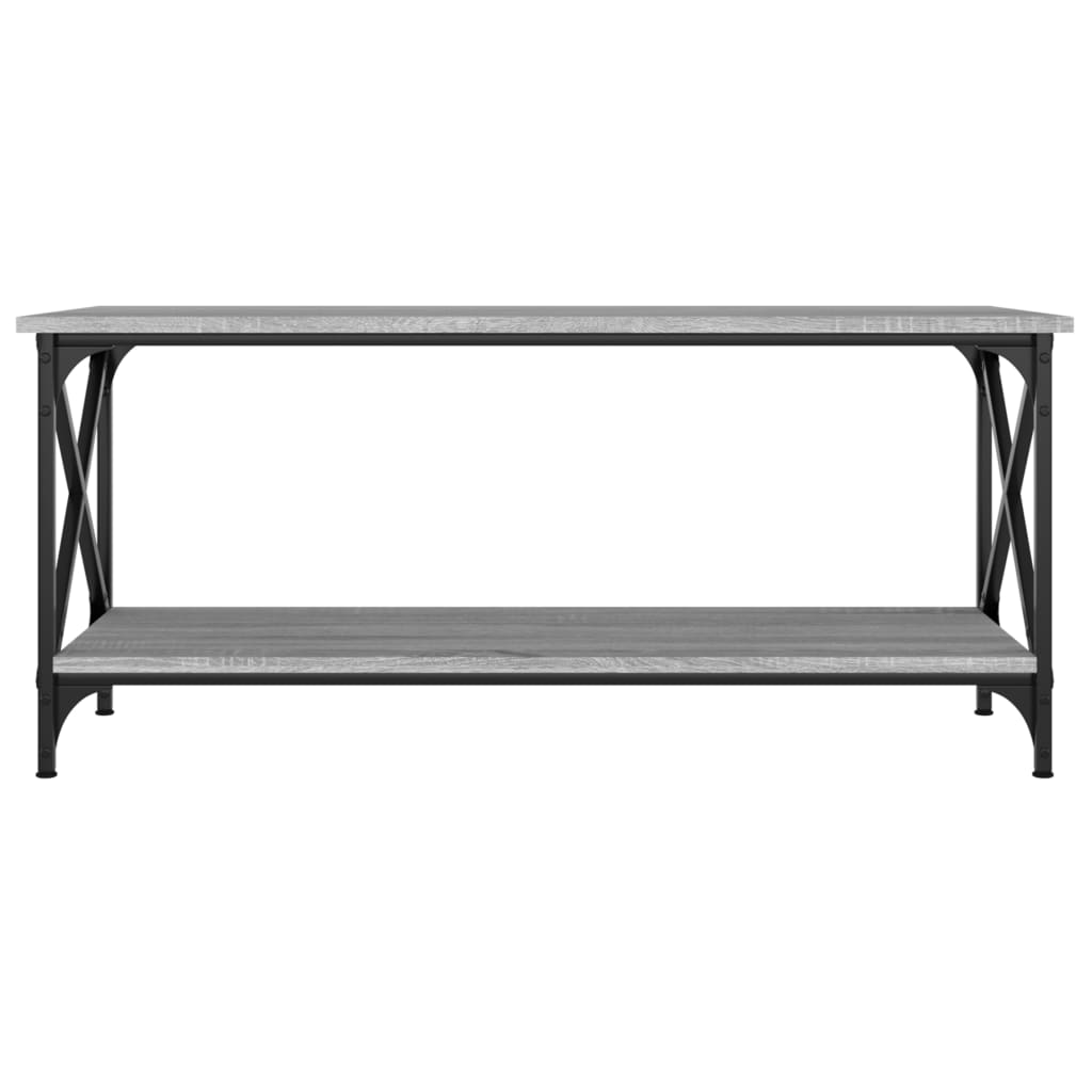 Stolić za kavu sonoma sivi 100x45x45 cm od drva i željeza