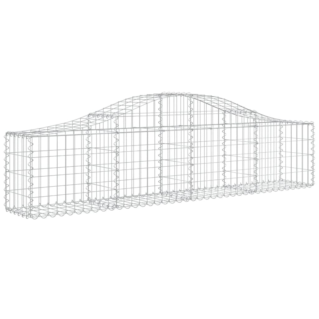 Lučne gabionske košare 3 kom 200x30x40/60 cm pocinčano željezo