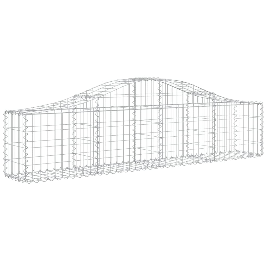 Lučne gabionske košare 5 kom 200x30x40/60 cm pocinčano željezo