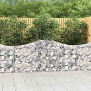 Lučne gabionske košare 8 kom 200x30x80/100 cm pocinčano željezo