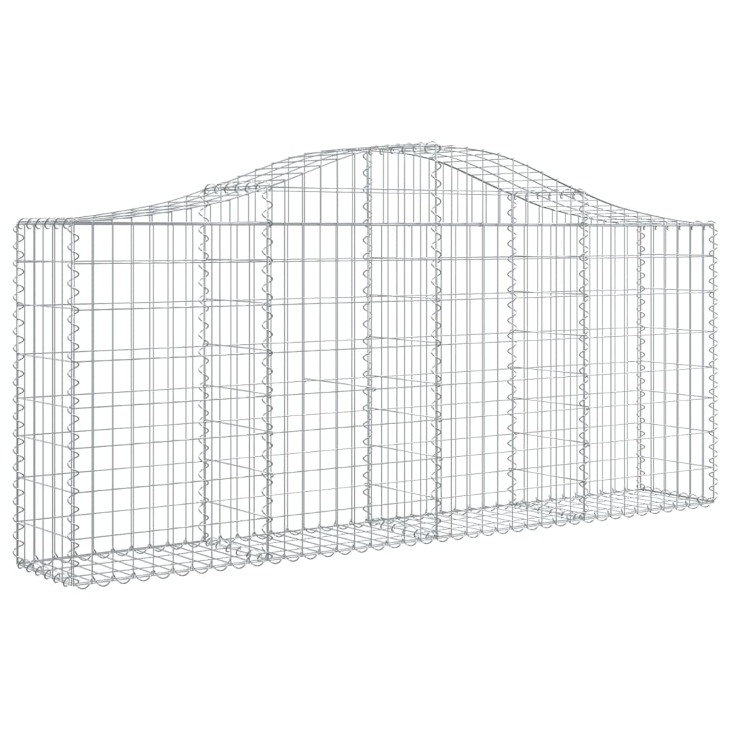 Lučne gabionske košare 14 kom 200x30x80/100cm pocinčano željezo