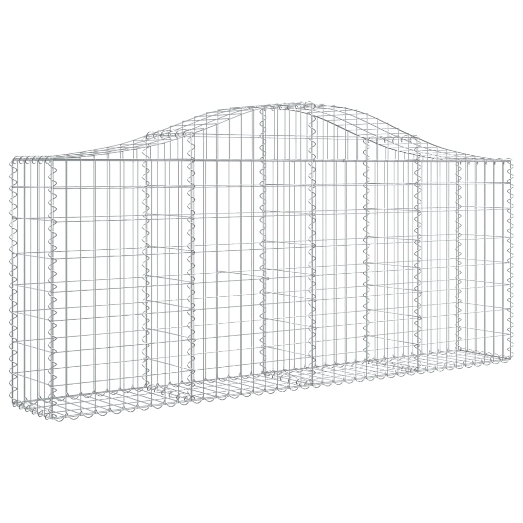 Lučne gabionske košare 15 kom 200x30x80/100cm pocinčano željezo