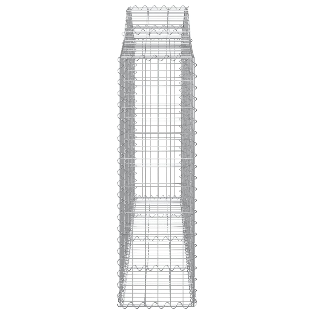 Lučne gabionske košare 4 kom 200x30x100/120cm pocinčano željezo