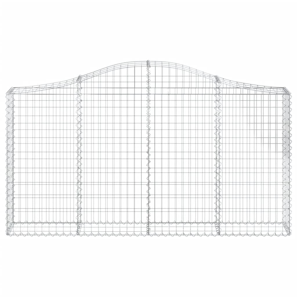 Lučne gabionske košare 7 kom 200x30x100/120cm pocinčano željezo
