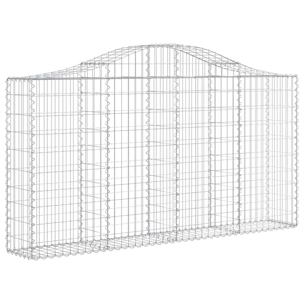 Lučne gabionske košare 12kom 200x30x100/120cm pocinčano željezo