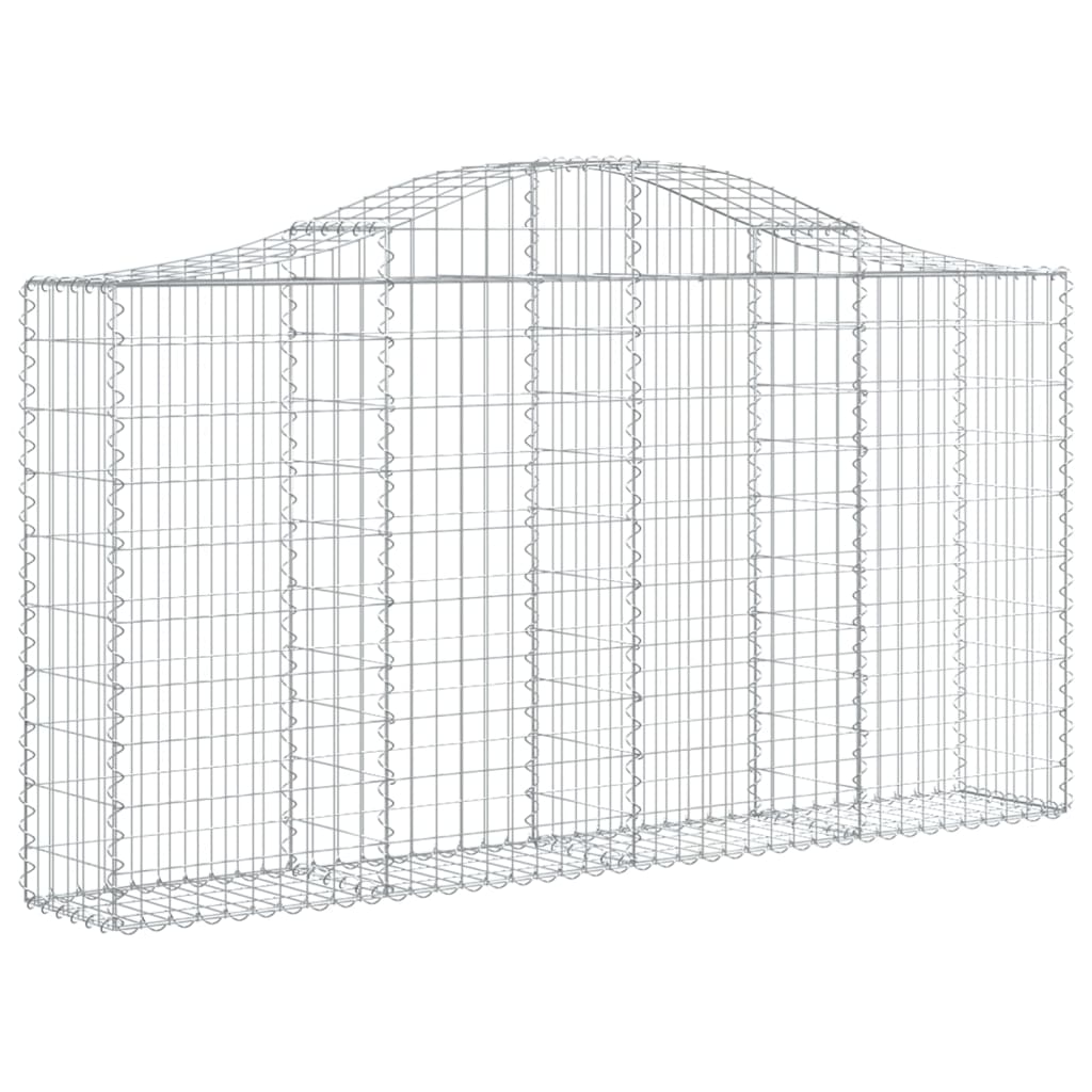 Lučne gabionske košare 14kom 200x30x100/120cm pocinčano željezo