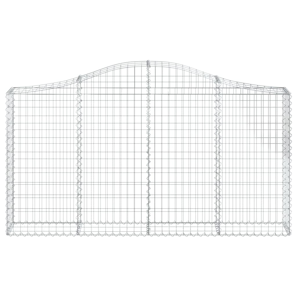 Lučne gabionske košare 14kom 200x30x100/120cm pocinčano željezo