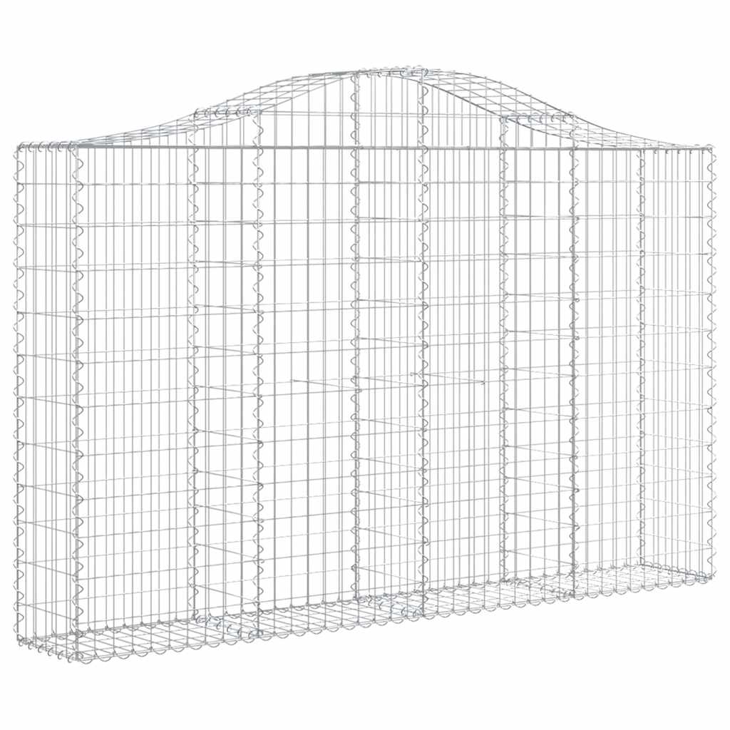 Lučne gabionske košare 3 kom 200x30x120/140cm pocinčano željezo
