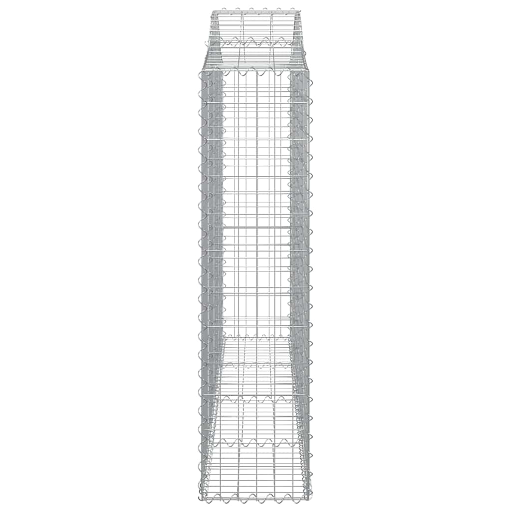 Lučne gabionske košare 3 kom 200x30x120/140cm pocinčano željezo