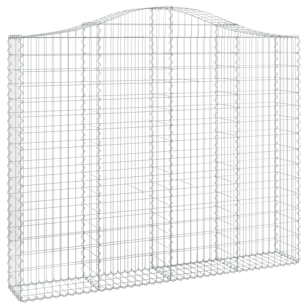 Lučne gabionske košare 2 kom 200x30x160/180cm pocinčano željezo