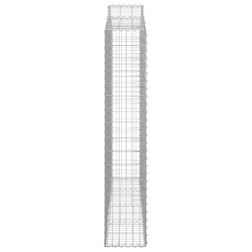 Lučne gabionske košare 5 kom 200x30x160/180cm pocinčano željezo