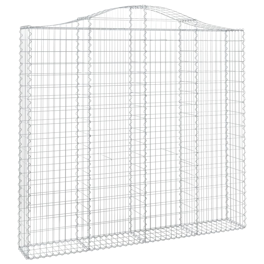 Lučne gabionske košare 2 kom 200x30x180/200cm pocinčano željezo