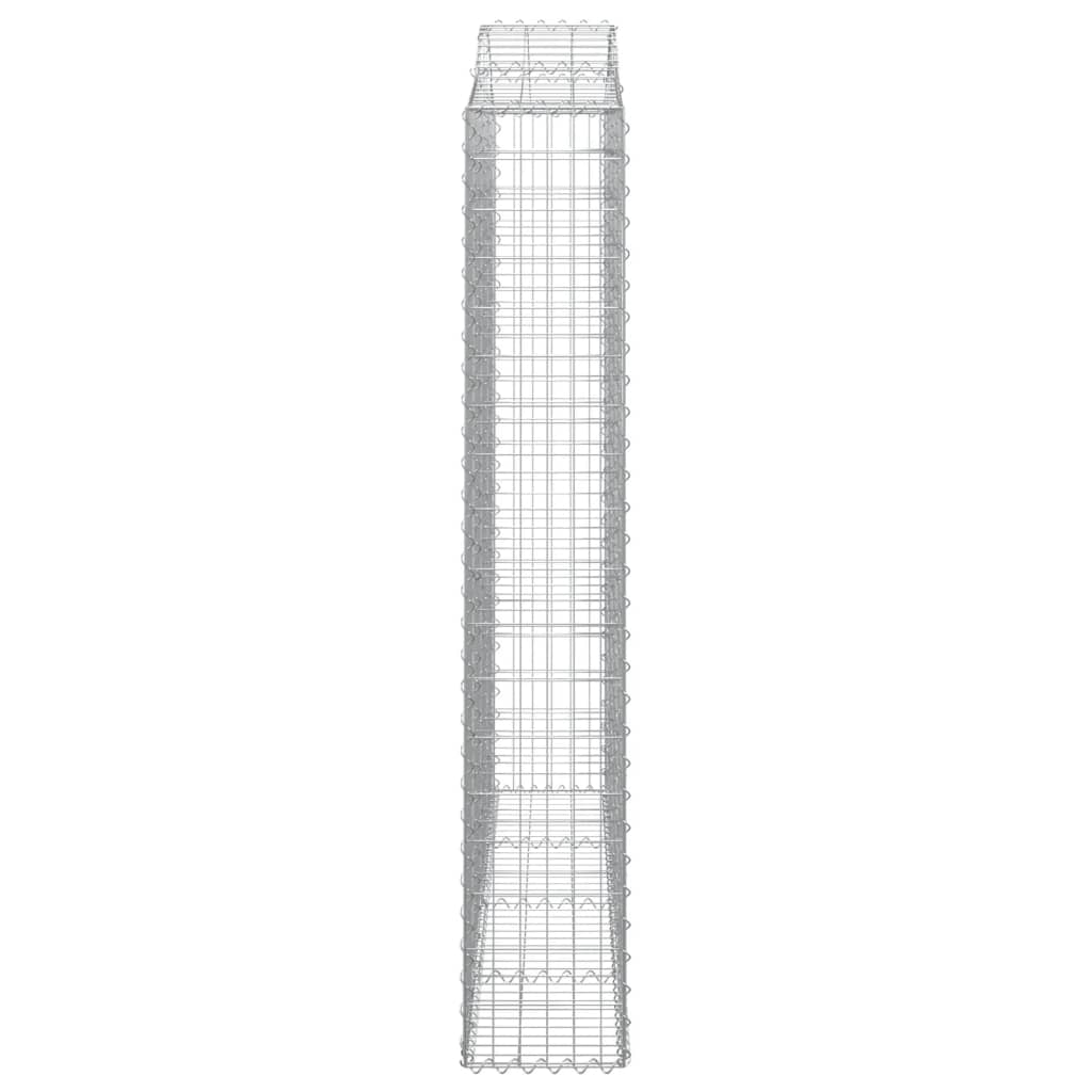 Lučne gabionske košare 6 kom 200x30x180/200cm pocinčano željezo