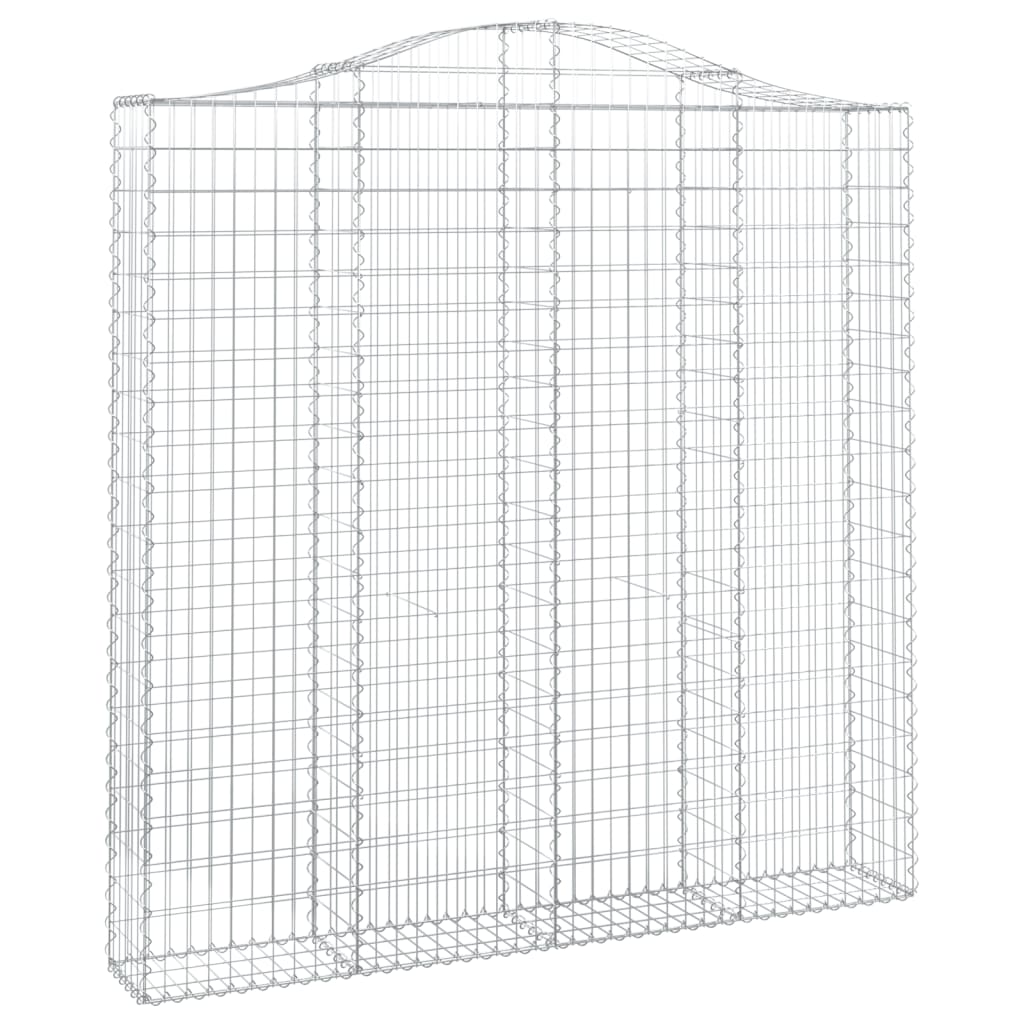 Lučne gabionske košare 2 kom 200x30x200/220cm pocinčano željezo