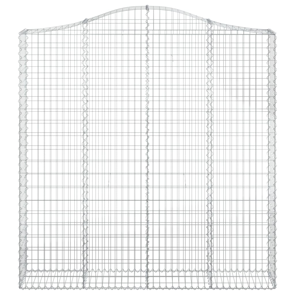 Lučne gabionske košare 2 kom 200x30x200/220cm pocinčano željezo