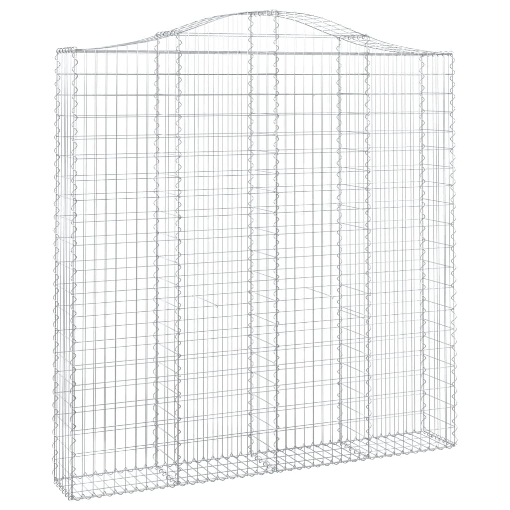 Lučne gabionske košare 4 kom 200x30x200/220cm pocinčano željezo