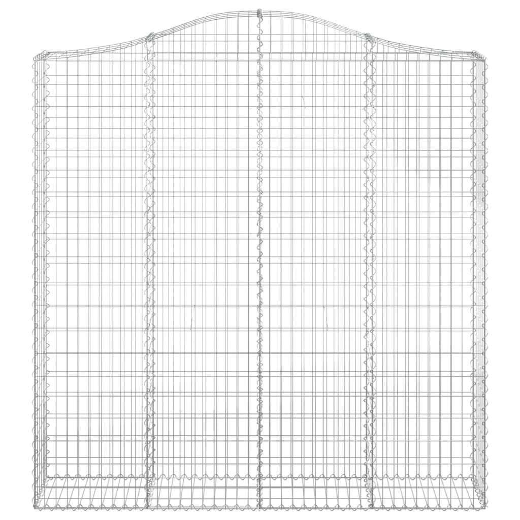 Lučne gabionske košare 4 kom 200x30x200/220cm pocinčano željezo