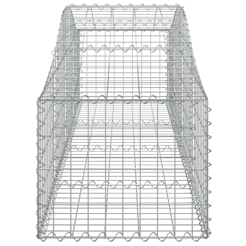 Lučne gabionske košare 8 kom 200x50x40/60 cm pocinčano željezo