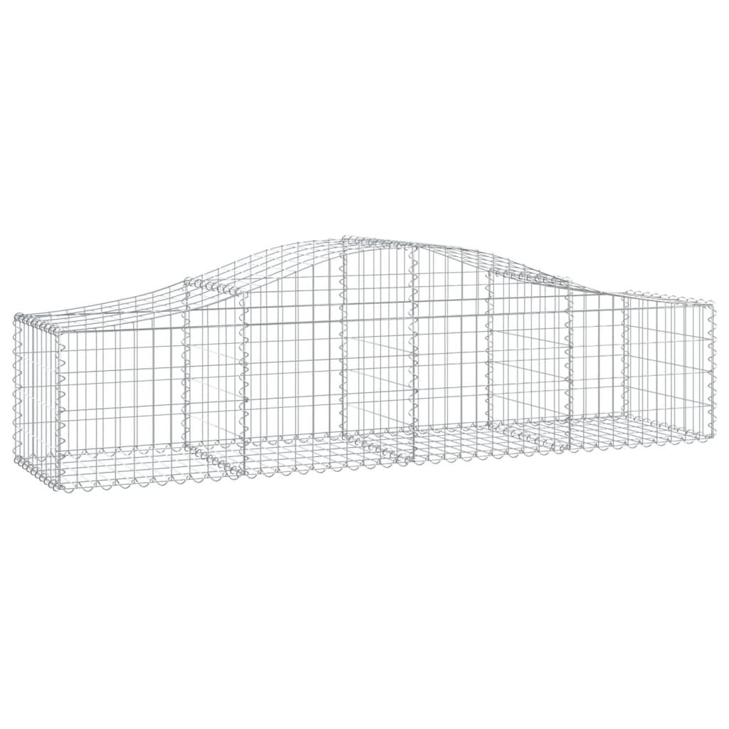 Lučne gabionske košare 9 kom 200x50x40/60 cm pocinčano željezo