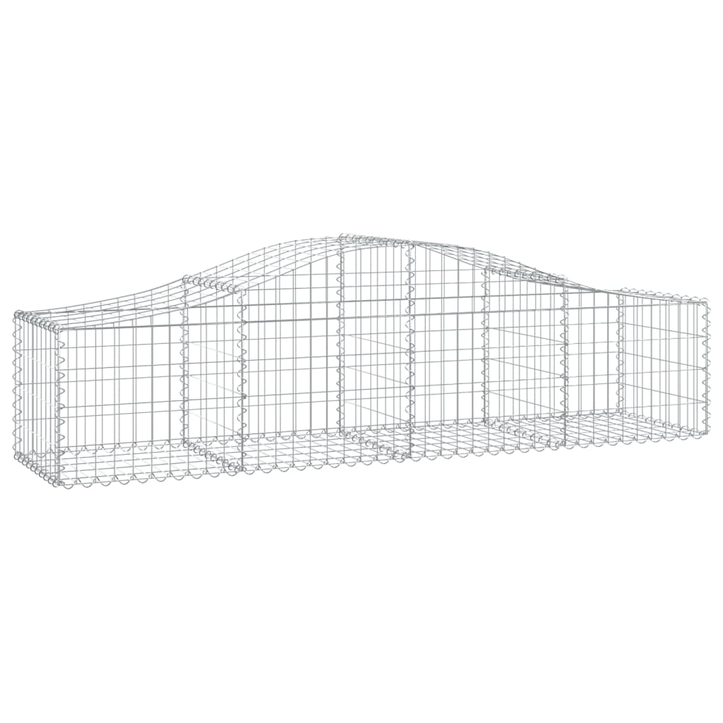 Lučne gabionske košare 50 kom 200x50x40/60 cm pocinčano željezo