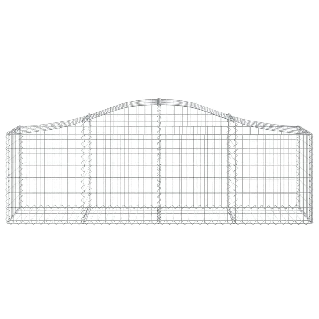 Lučne gabionske košare 11 kom 200x50x60/80 cm pocinčano željezo