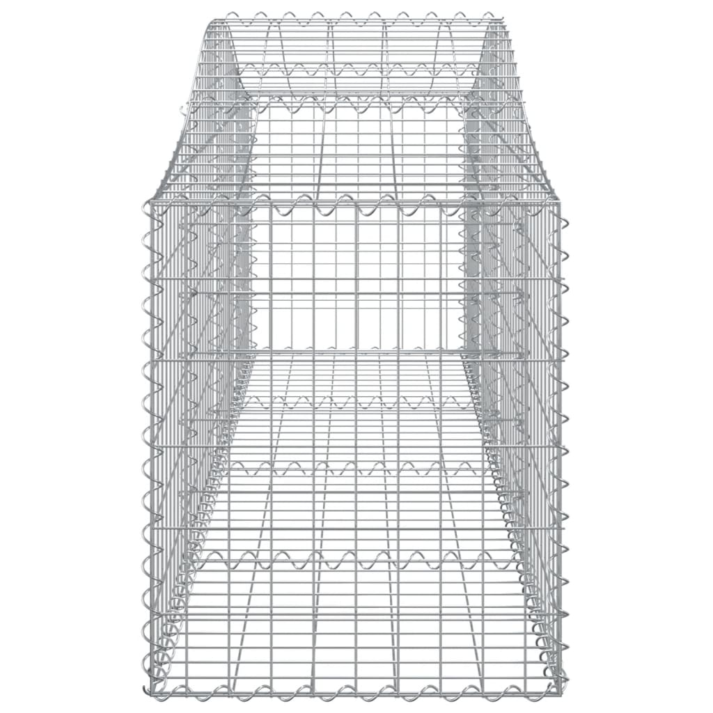 Lučne gabionske košare 13 kom 200x50x60/80 cm pocinčano željezo