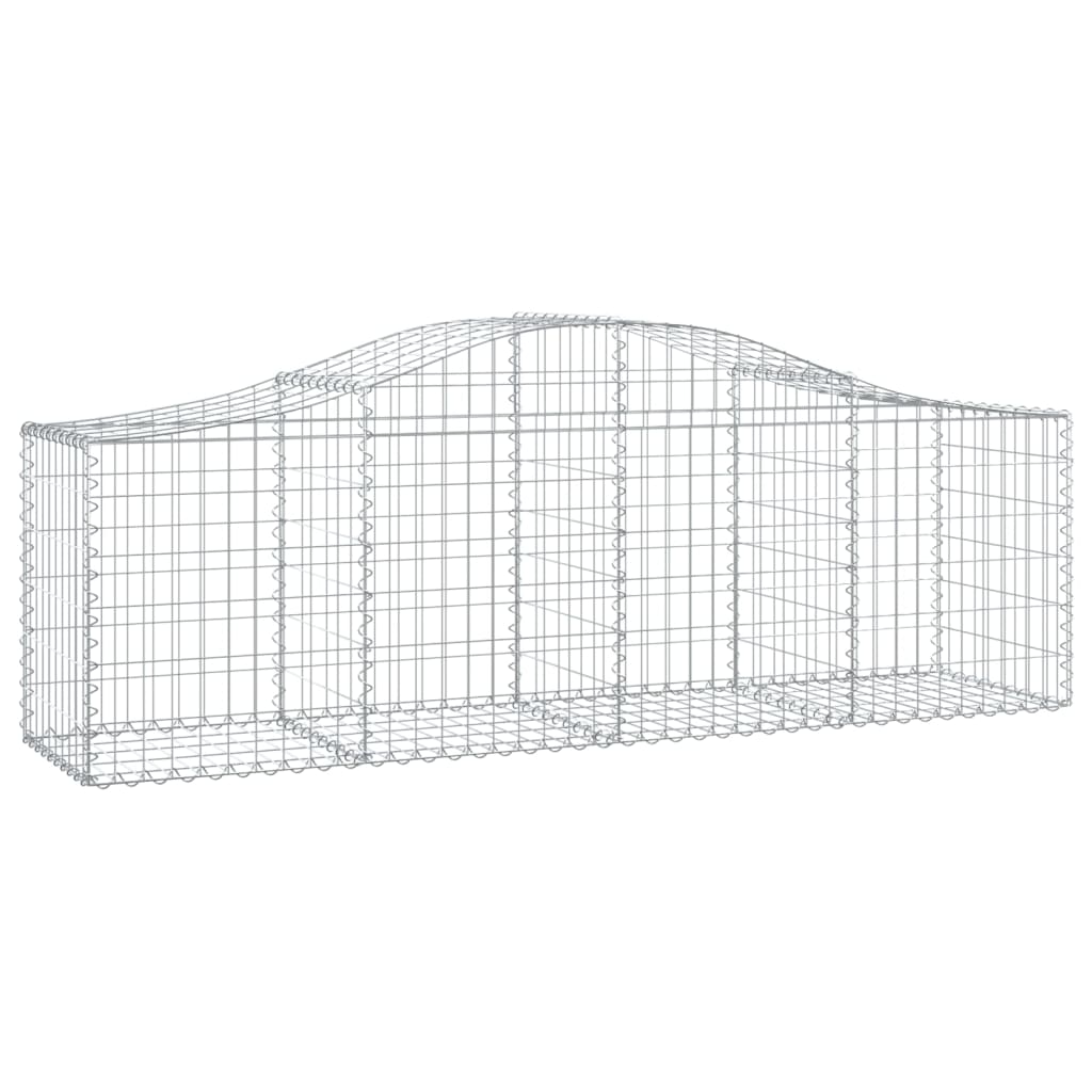 Lučne gabionske košare 18 kom 200x50x60/80 cm pocinčano željezo