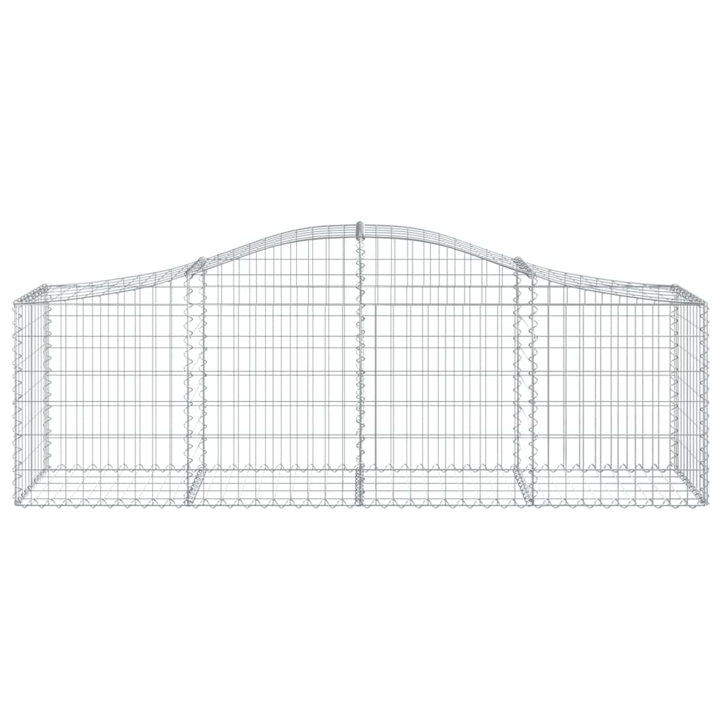 Lučne gabionske košare 18 kom 200x50x60/80 cm pocinčano željezo