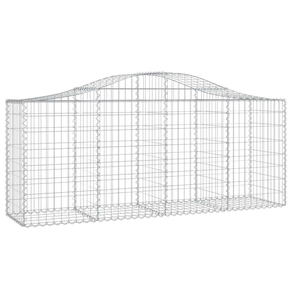 Lučne gabionske košare 9 kom 200x50x80/100 cm pocinčano željezo
