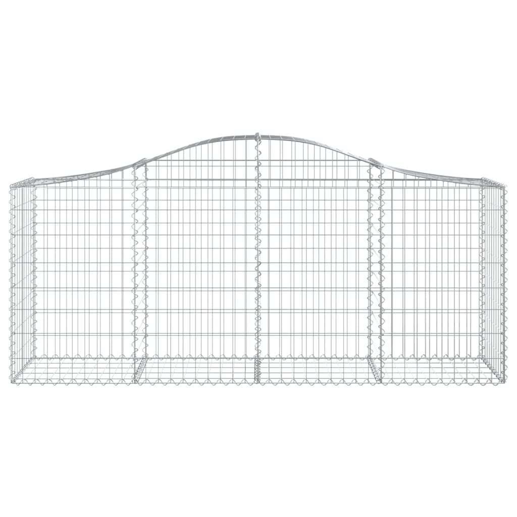 Lučne gabionske košare 9 kom 200x50x80/100 cm pocinčano željezo