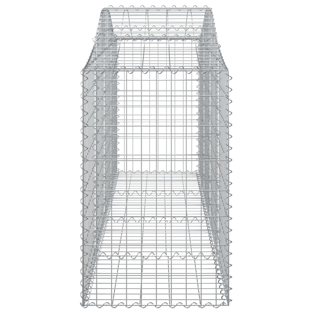 Lučne gabionske košare 9 kom 200x50x80/100 cm pocinčano željezo