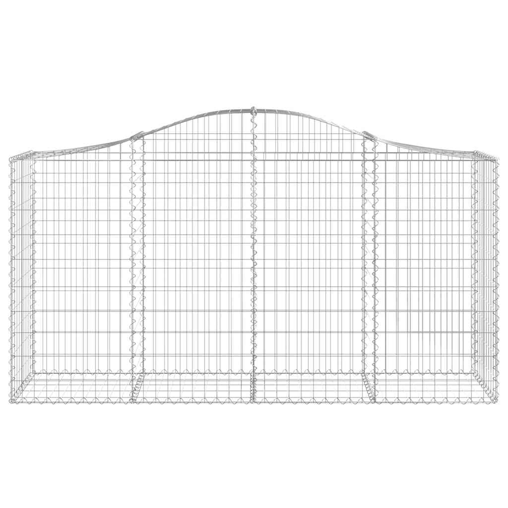 Lučne gabionske košare 8 kom 200x50x100/120cm pocinčano željezo
