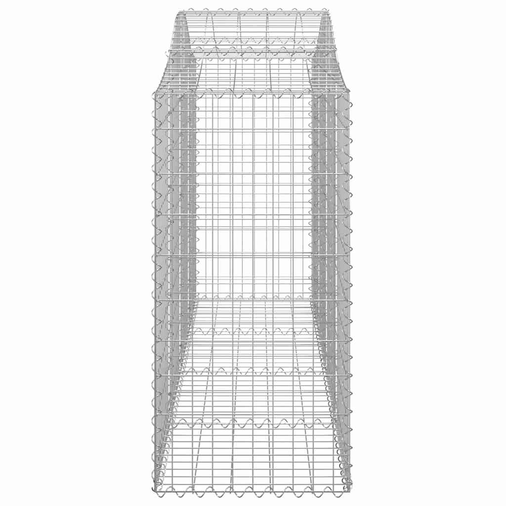 Lučne gabionske košare 8 kom 200x50x100/120cm pocinčano željezo
