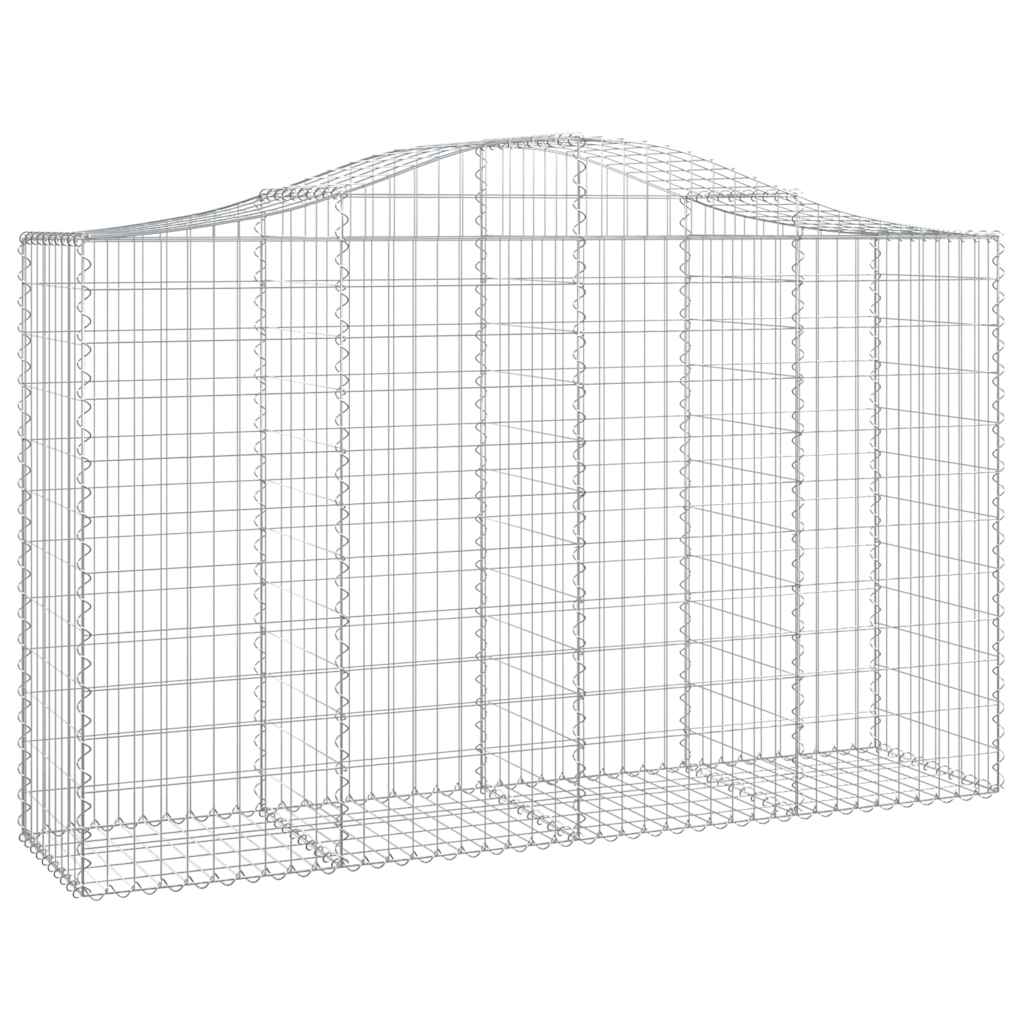 Lučne gabionske košare 5 kom 200x50x120/140cm pocinčano željezo