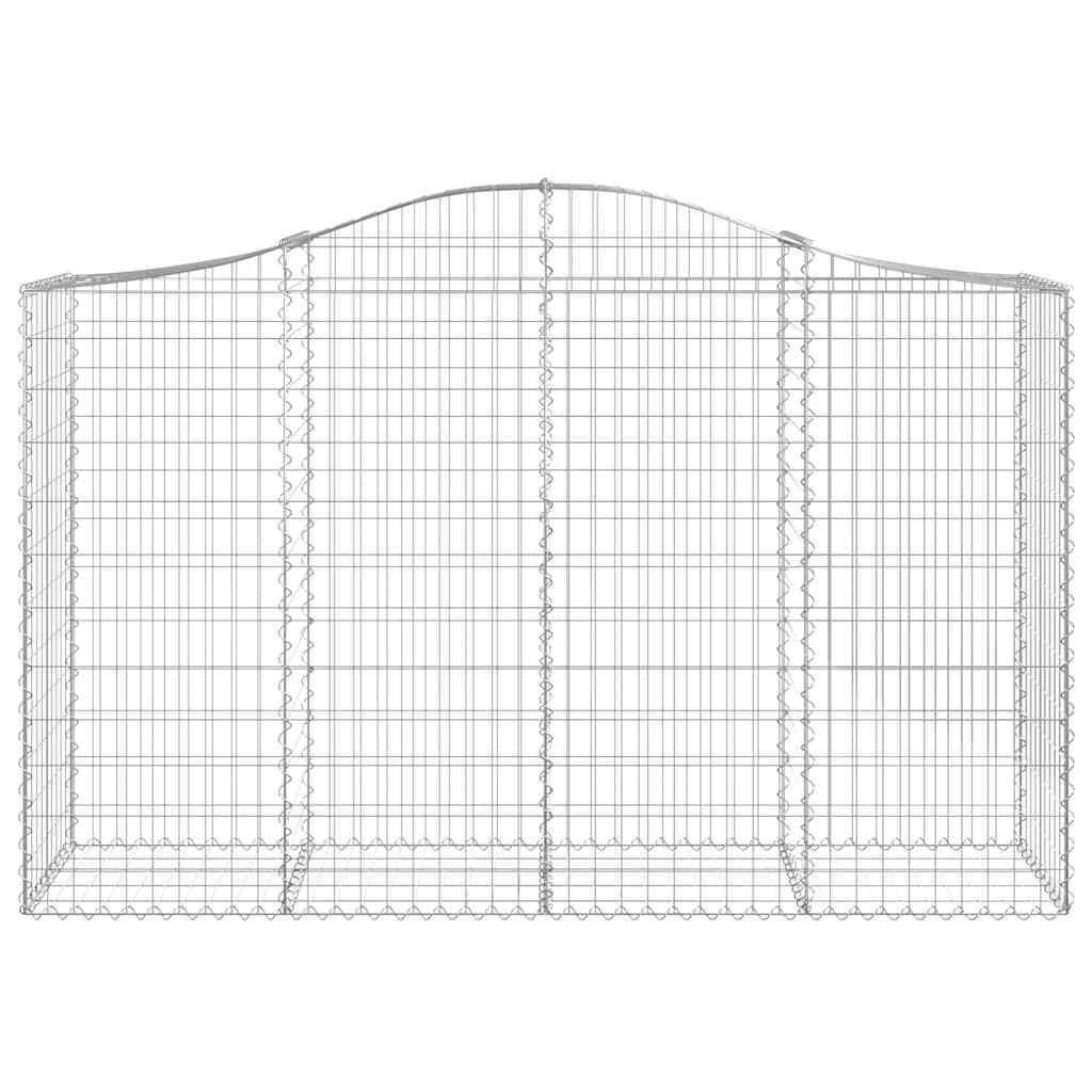 Lučne gabionske košare 5 kom 200x50x120/140cm pocinčano željezo