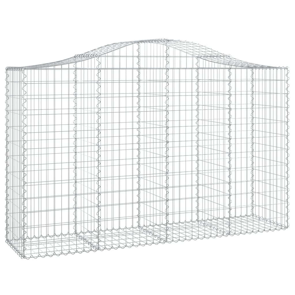 Lučne gabionske košare 7 kom 200x50x120/140cm pocinčano željezo