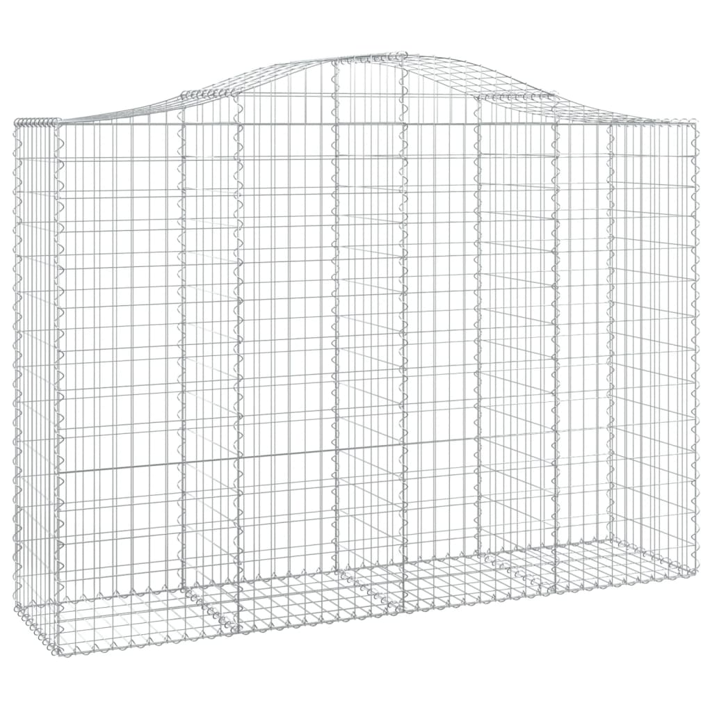 Lučne gabionske košare 6 kom 200x50x140/160cm pocinčano željezo
