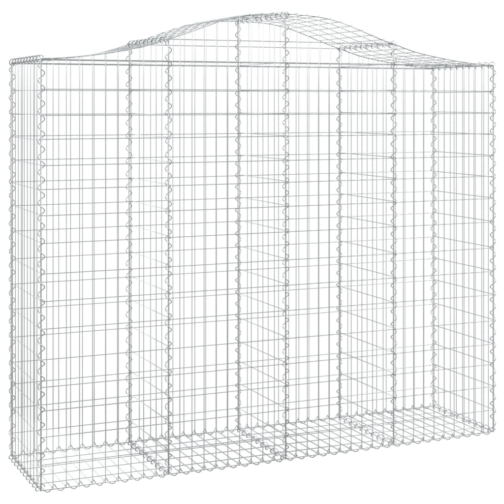Lučne gabionske košare 3 kom 200x50x160/180cm pocinčano željezo