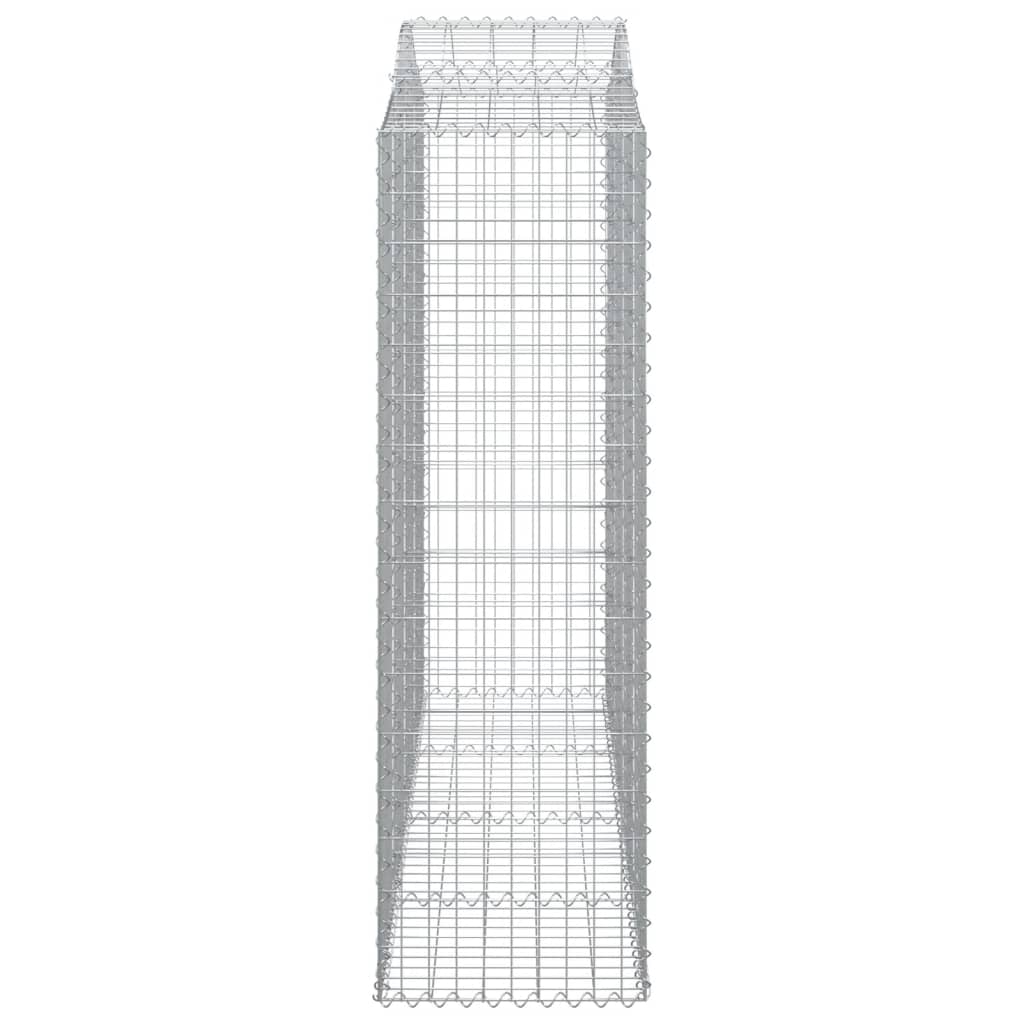 Lučne gabionske košare 13kom 200x50x160/180cm pocinčano željezo