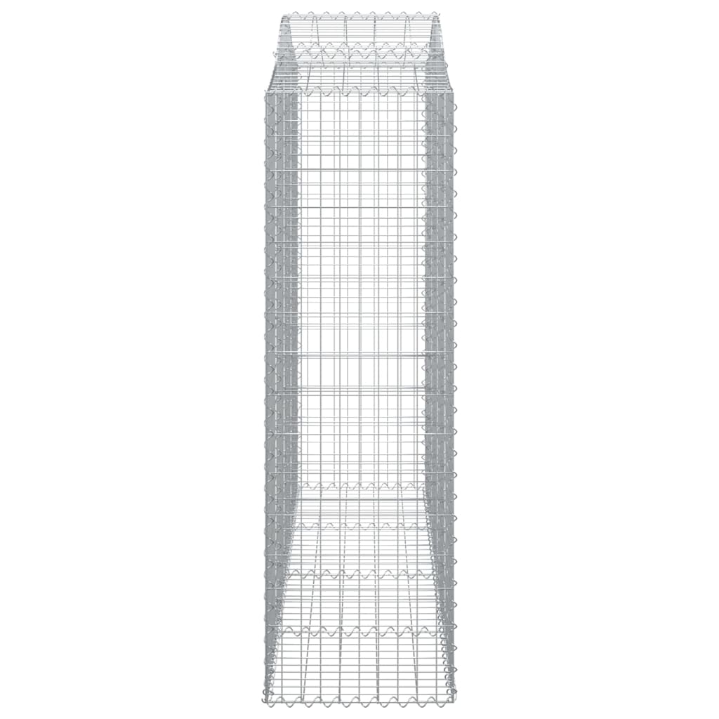 Lučne gabionske košare 15kom 200x50x160/180cm pocinčano željezo