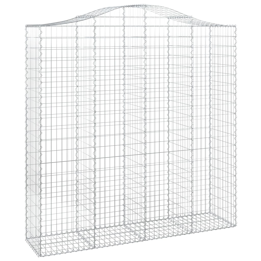 Lučne gabionske košare 5 kom 200x50x200/220cm pocinčano željezo