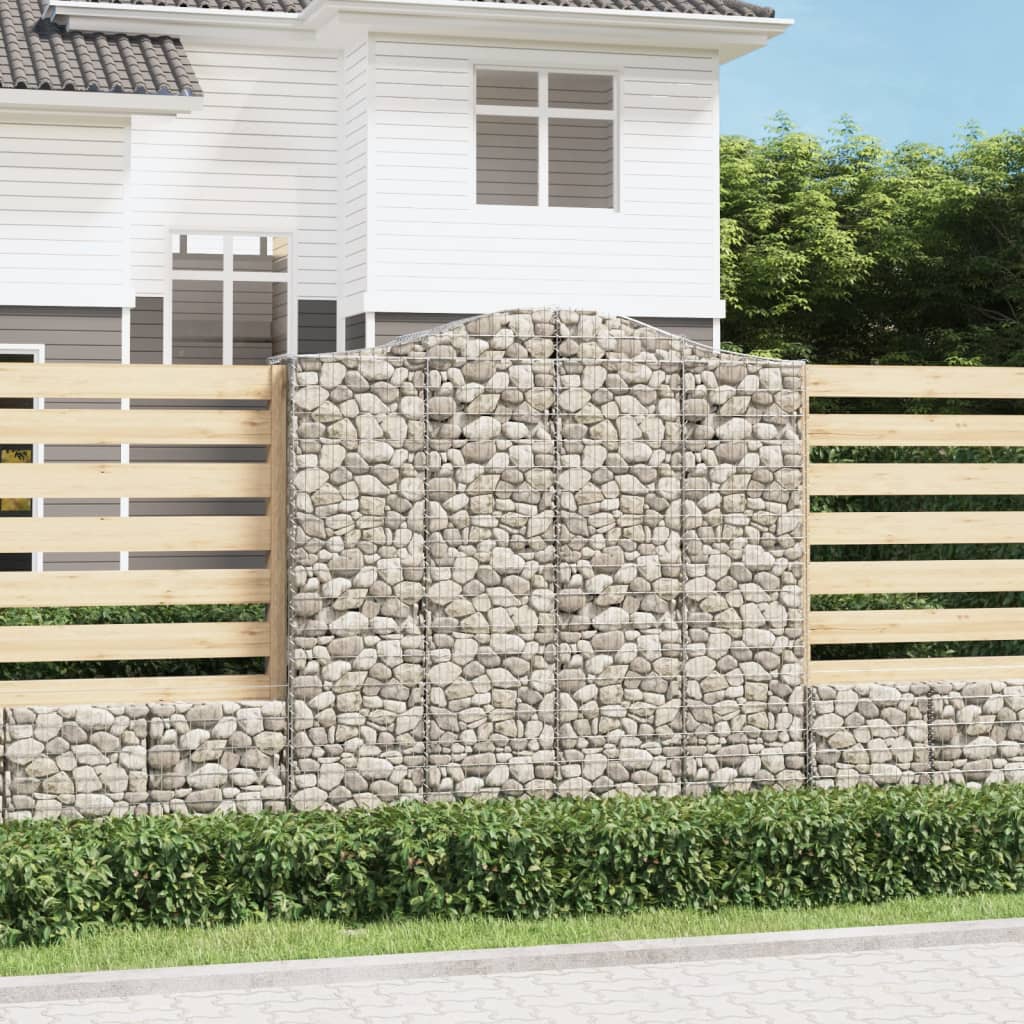 Lučne gabionske košare 5 kom 200x50x200/220cm pocinčano željezo