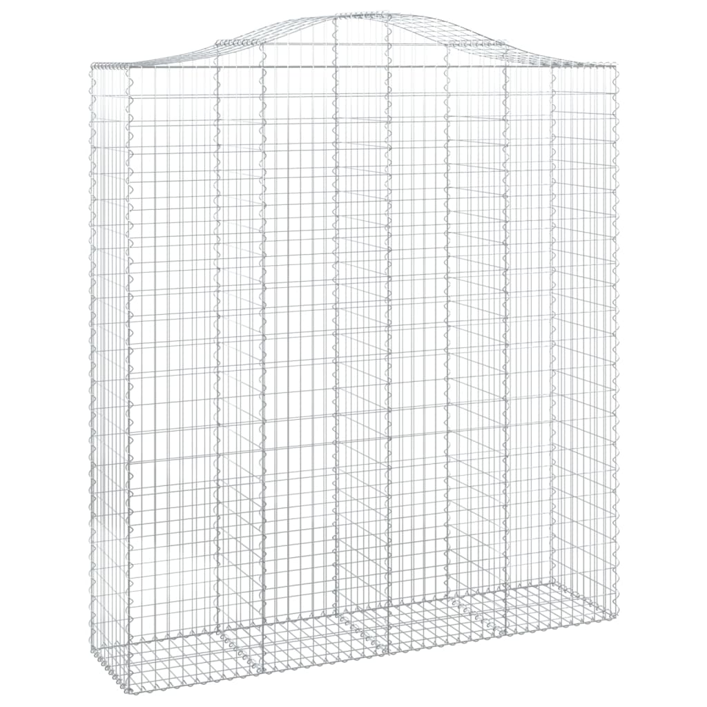 Lučne gabionske košare 12kom 200x50x220/240cm pocinčano željezo